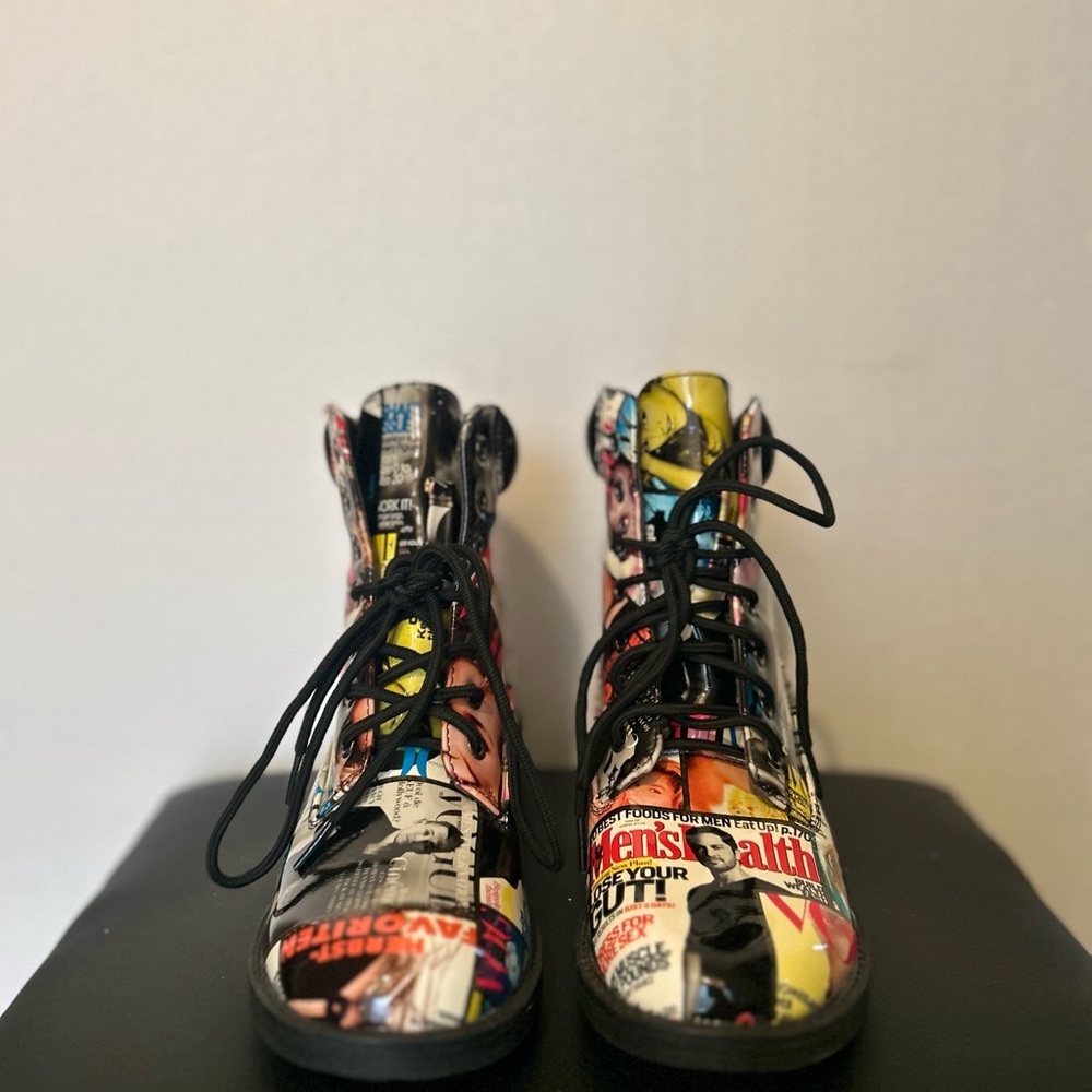 Colorful Graphic Kids Boots